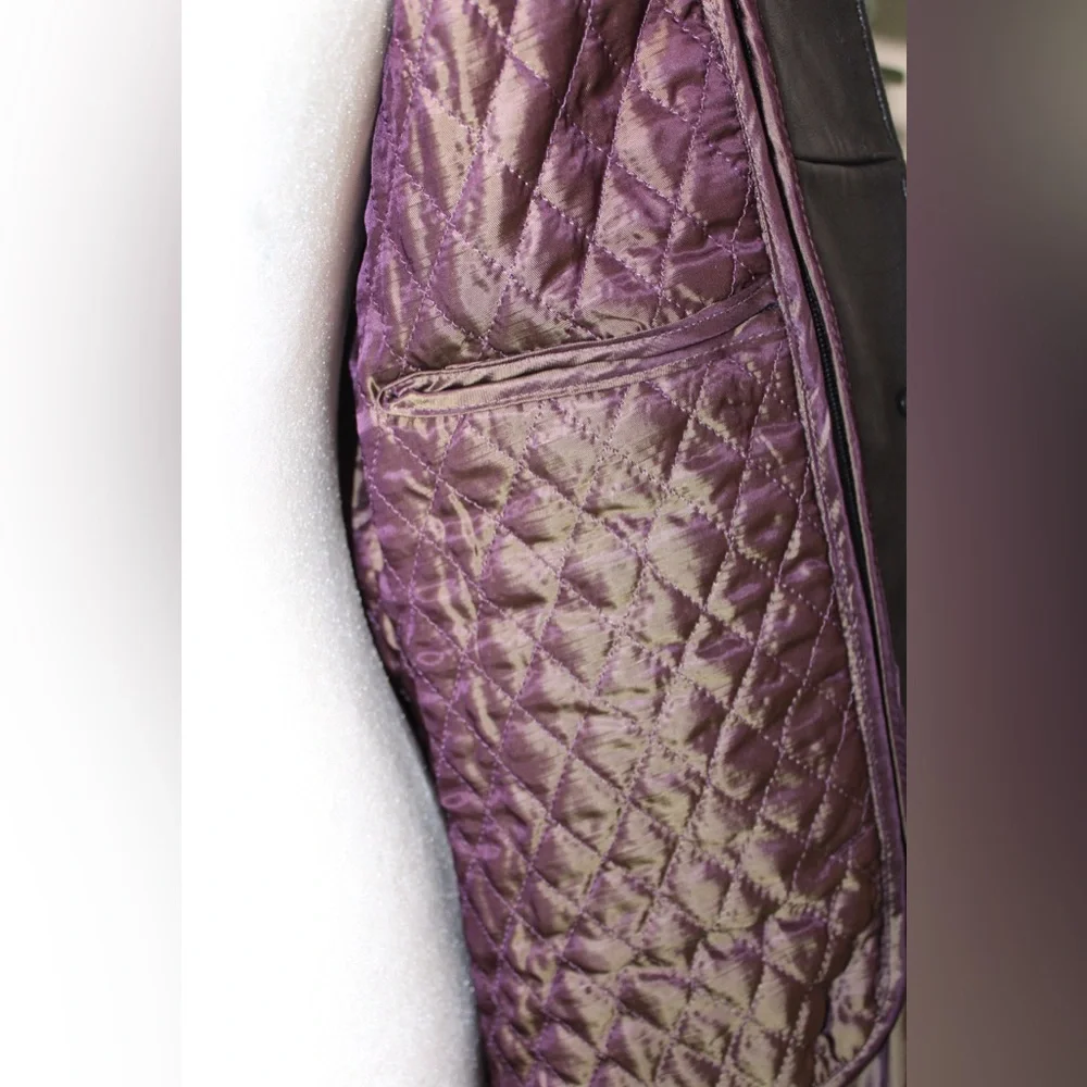 NICOLE MILLER Y2K Black Genuine Leather Coat Car Jacket (Detachable Liner) - Picture 7 of 17